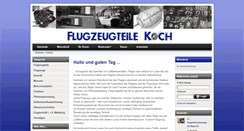 Desktop Screenshot of flugzeugteile-koch.de